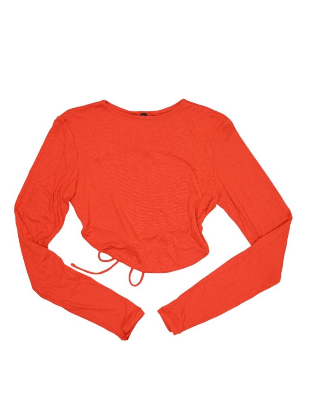 Indah Pua Long Sleeve Tie Back Top in Caliente